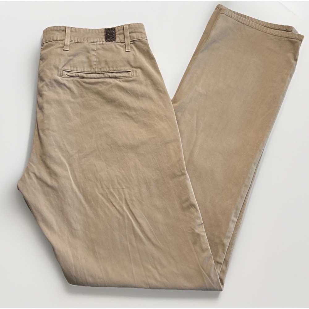 AG Adriano Goldschmied Mens Lux Khaki Chino Pants Size 34 34x35 Casual SOFT‎
